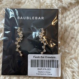 NWT Baublebar Farrah ear crawler earrings